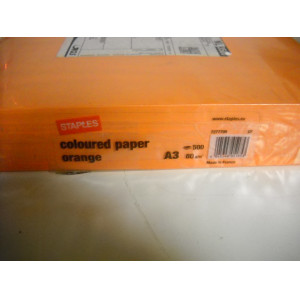 Oranje print A3 papier, pak van 500 vel twv 37,95