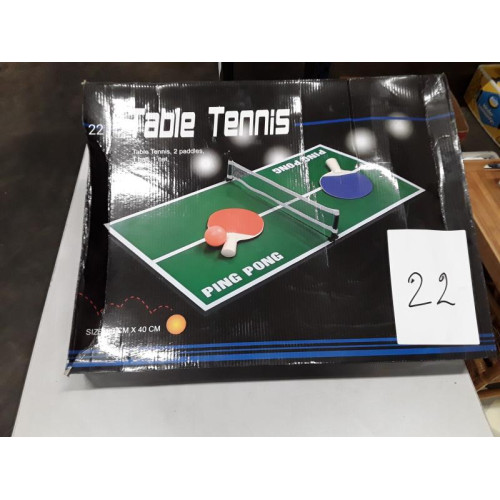 1 x Tafel tennis  spel