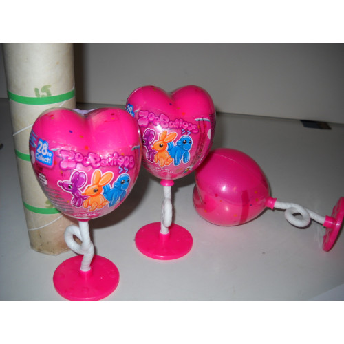 Zooballoons, erg leuk met verassingen, 3 stuks rose twv 6,95 pst