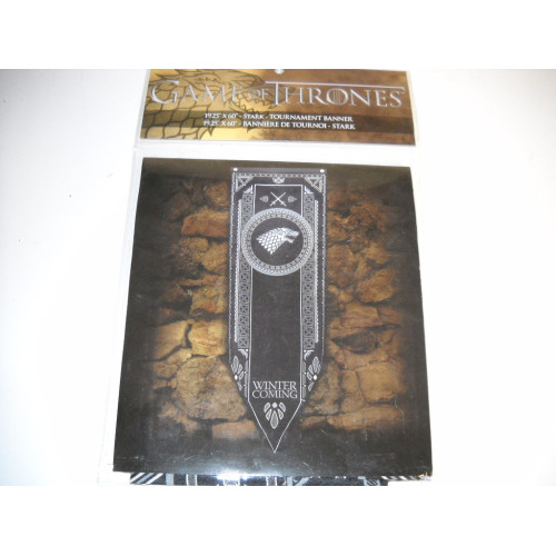Games of Thrones grote banner, stark 49x152 cm