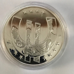 San Marino 10 y. Euromunten KMS 1 cent - 2 euro toegepast zilver goud veredeld