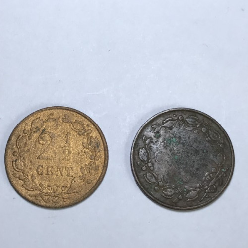2 x 2½ cent Nederland