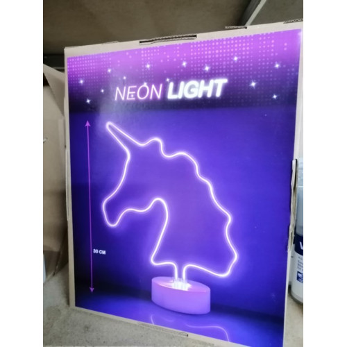 Neon light Unicorn  1 stuks