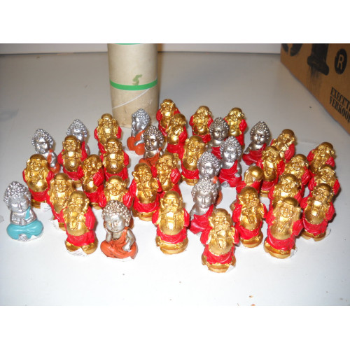 Verzameling buddha beeldjes, 38 stuks