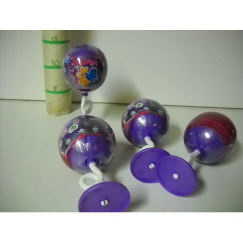 Zooballoons met verassingen, 4 stuks paars twv 6,95 pst
