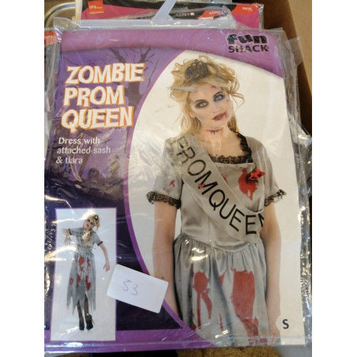 Zombie prom queen maat S