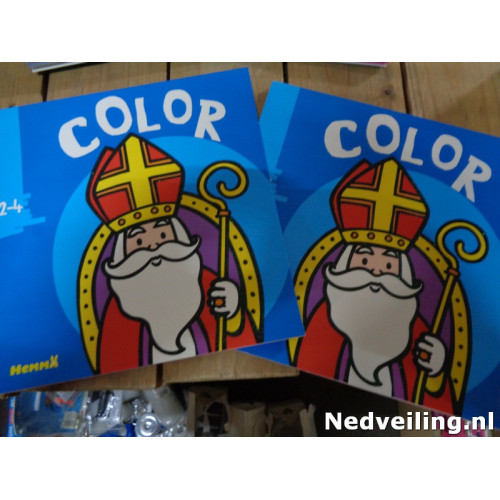 24x Kleurboek Glitter Sinterklaas