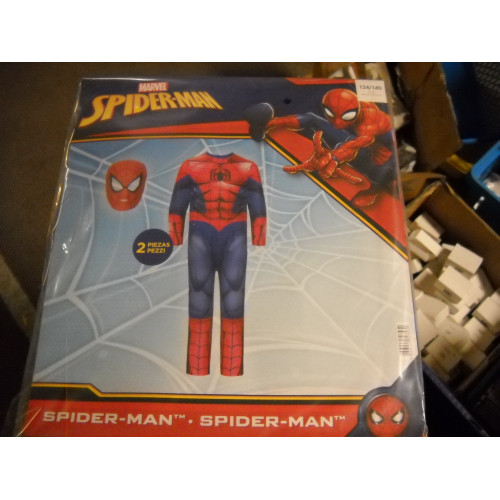 Luxe verkleedpak Spiderman, 2 delig, maat 122/128