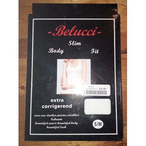 Belucci body slim fit corrigerend hemd huid maat S/M