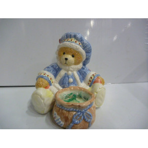 Bear with candle holder 178330