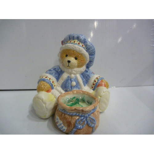 Bear with candle holder 178330