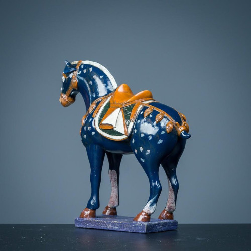 Paard Chinois blauw