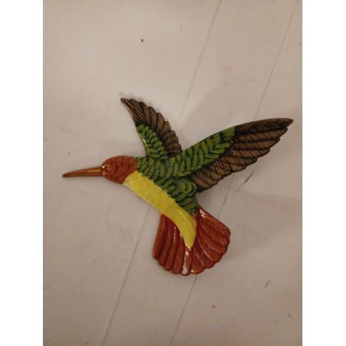 Nectar colibri vogel met magneet rode kop en staart aantal 53 stuks.