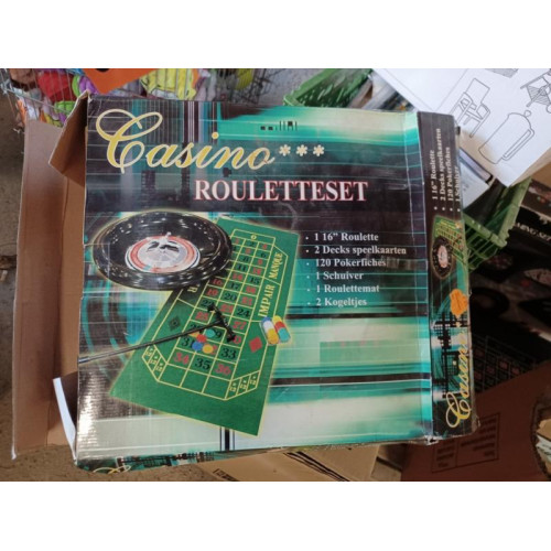 Casino Roulette set verpakkin bkeus vierkante doos