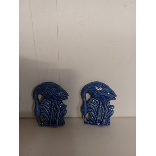 Partij flammingo delfs blauw aardewerk koelkast magneten aantal 120 stuks.