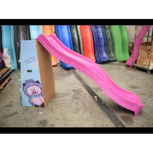 Axi  glijbaan sky 230 Kunststof kleur roze 228 cm lang  vloer hoogte max 130 cm 
