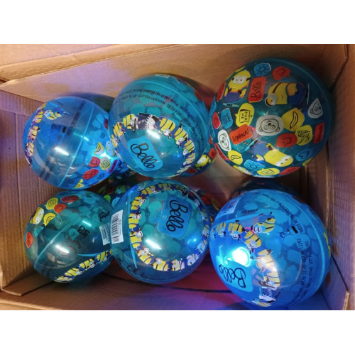 Lichtgevende ball minions blauw 12 stuks