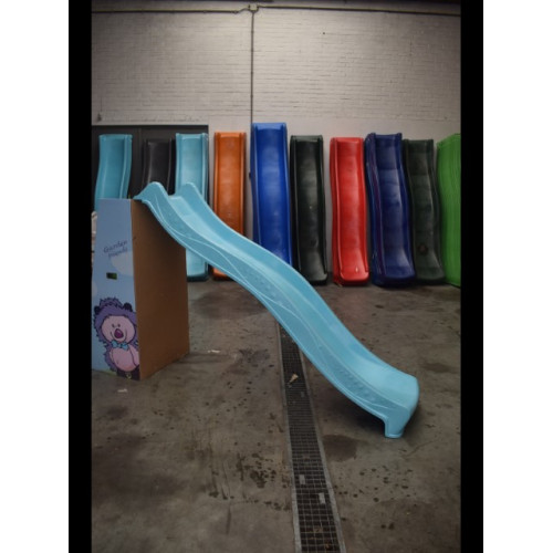 Axi  glijbaan sky 230 Kunststof kleur turguoise 228 cm lang  vloer hoogte max 130 cm 