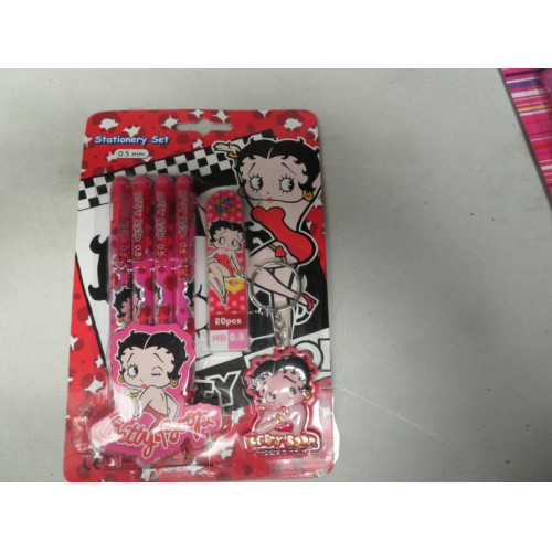 Betty boop stationery set rood