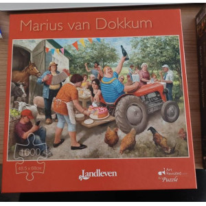1 x Puzzel Marius van Dokkum Tuinfeest 1000 stukjes 48,5x68 cm.