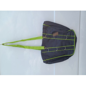 10 stuks   Boodschappen tas  met verrstelbare band  zwart groen  ds 356