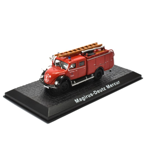 ACMPO001-Magirus - Deutz Mercur  Brandweer - Edition Atlas miniatuur auto 1:72