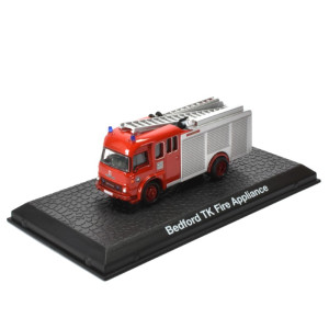 ACMPO112-Bedford TK Fire Appliance Pump Truck - Editions Atlas Collection 1:72 Classic Fire Engines - Brandweer in vitrine Display