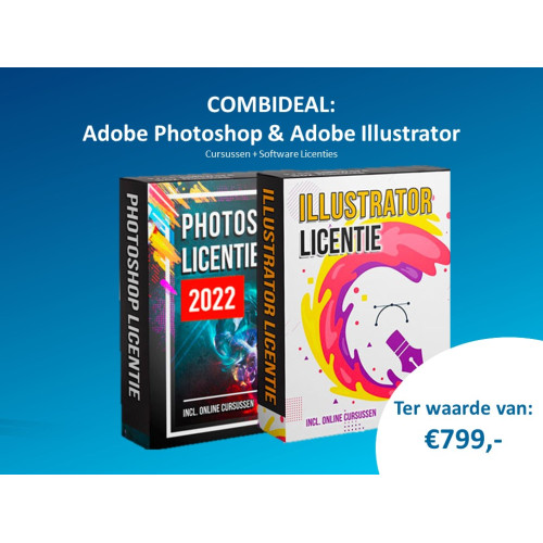 Combideal: Adobe Photoshop & Adobe Illustrator Cursus + Software