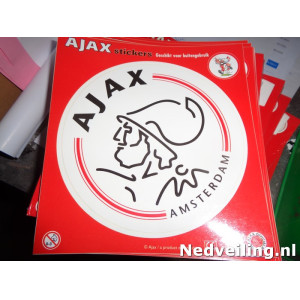 50x Ajax stickers rond 13cm 
