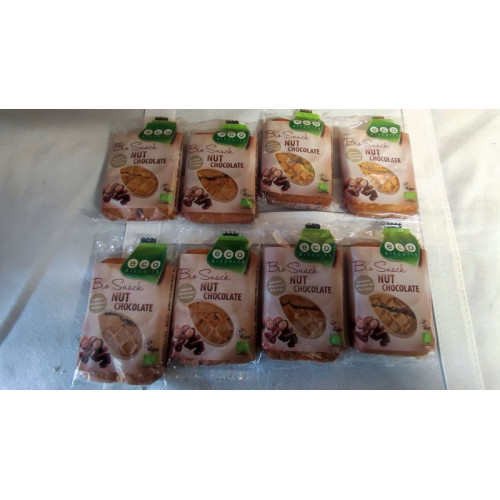 Eco Biscuits Bio snack Nut chocolate,8*45gr