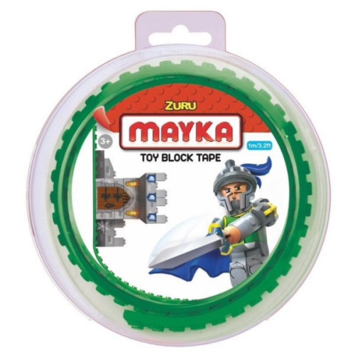 Lego tape Mayka groen 1 meter  5 stuks