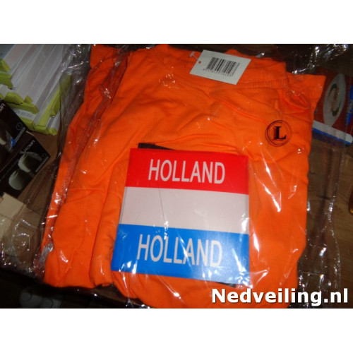 4x Holland T-shirt met licht mt L-XXL