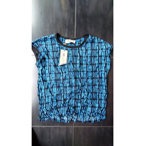 Vero Moda T-shirt Blauw/zwart Medium
