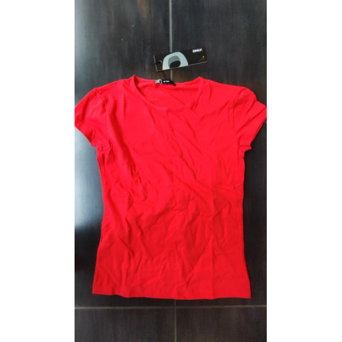 ONLY T-shirt Rood Large