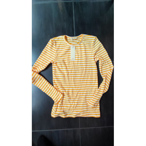 Pieces Shirt Oranje/wit Medium