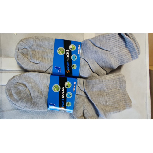 Sport sokken Grijs 43-46 10 paar 