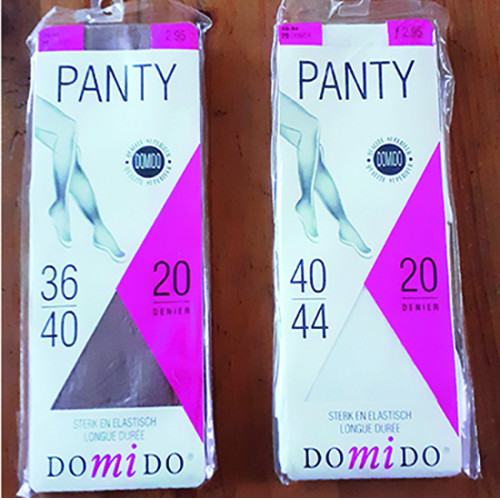 4x panty DoMiDo 2x 36-40 - 2x 40-44 diverse kleuren
