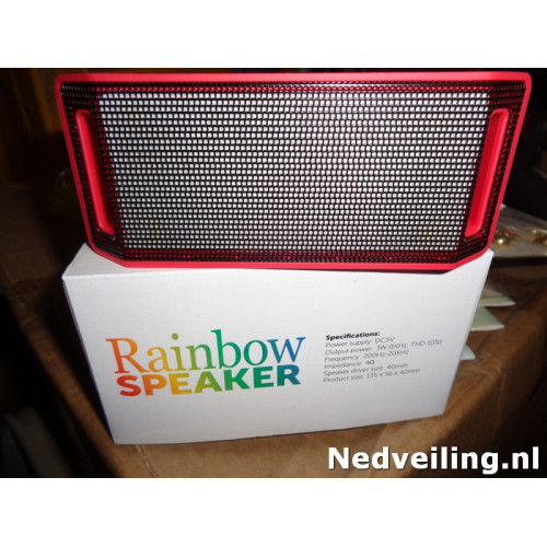 bluetooth rainbow speaker met ledlicht
