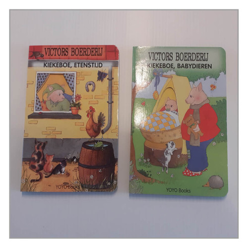 2x Victors Boerderij kinder voorleesboekjes