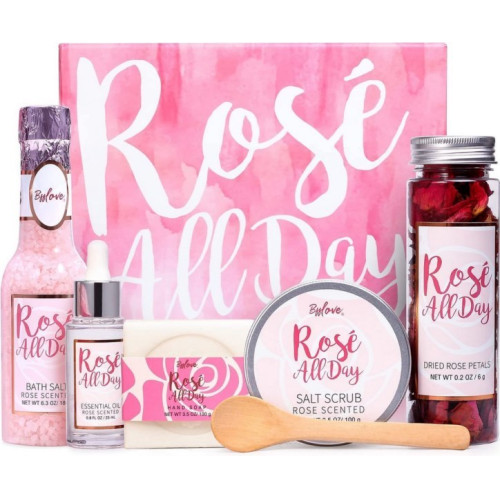 3x BFF LOVE Verjaardag Cadeau geschenk Gift set Rose All Day