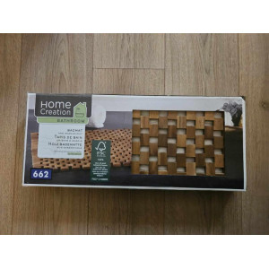 1 x Home creation badmat blokjes van acaciahout 50 x 80 cm nieuw.