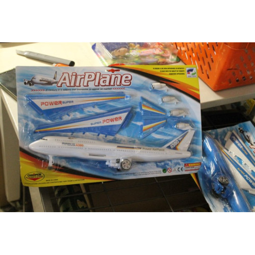 Speelgoed vliegtuig groot wit1x