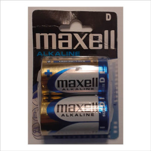 2x verpakking 2 Maxell D batterijen